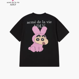 (2 COLORS)ADLV FUZZY RABBIT SHINCHAN SHORT SLEEVE T-SHIRT(PRE-ORDER)