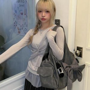 (5 COLORS)SIWEOL107 -BOW SHOULDERBAG (PRE-ORDER)