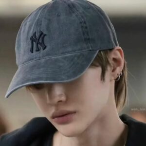 [SEVENTEEN MINGHAO & RIIZE WOOBIN'S PICK] MLB Basic Washing Unstructured Ball Cap NEW YORK YANKEES DARK GREY