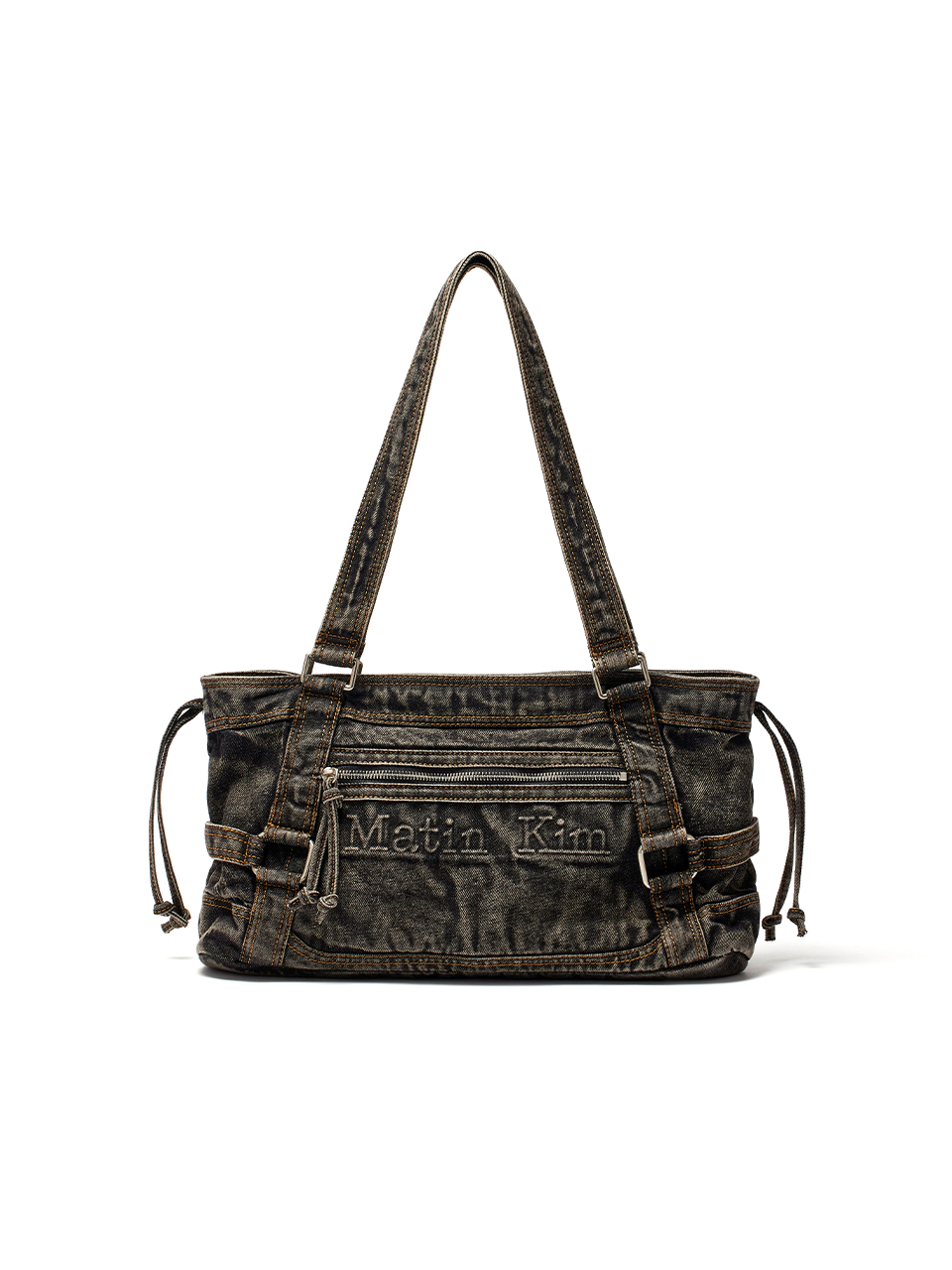 (2 COLOR)MATIN WASHED DENIM SQUARE BAG (PRE-ORDER) - Image 9