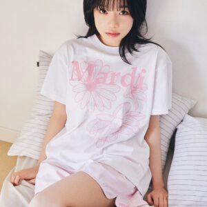 (6 COLORS) MARDI MERCREDI TSHIRT TRIPLE FLOWER(PRE ORDER)